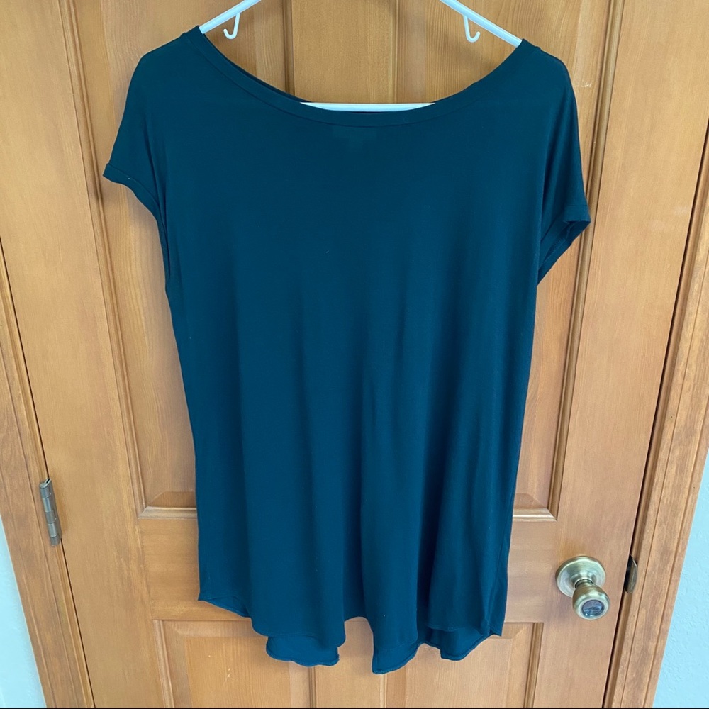 Wilfred Tops | Forest Green Open Back Shirt